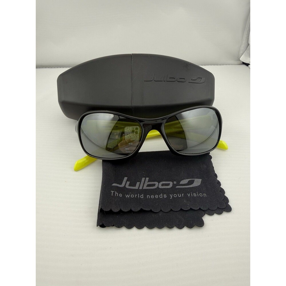 Julbo Dolphin 360 9 15 Sport Sunglasses Black & Yellow w/ Case & Cloth